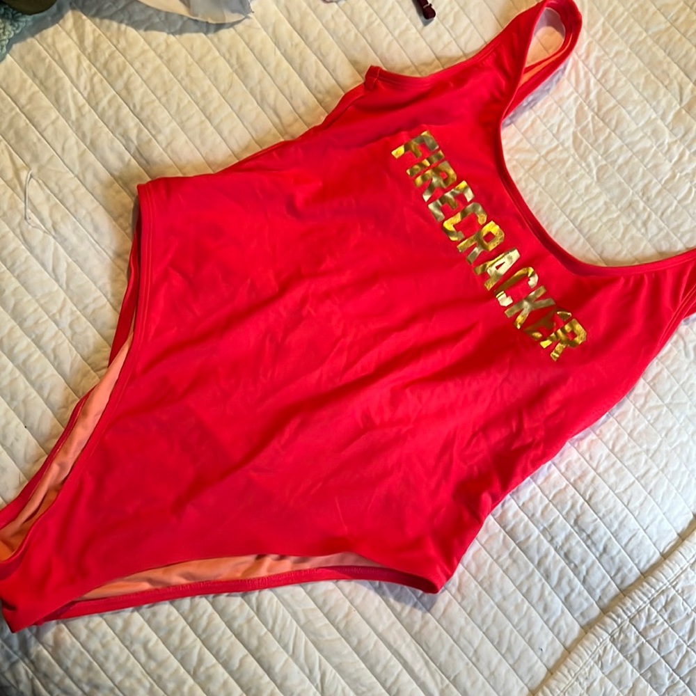 Xhilaration high cut cheeky one piece